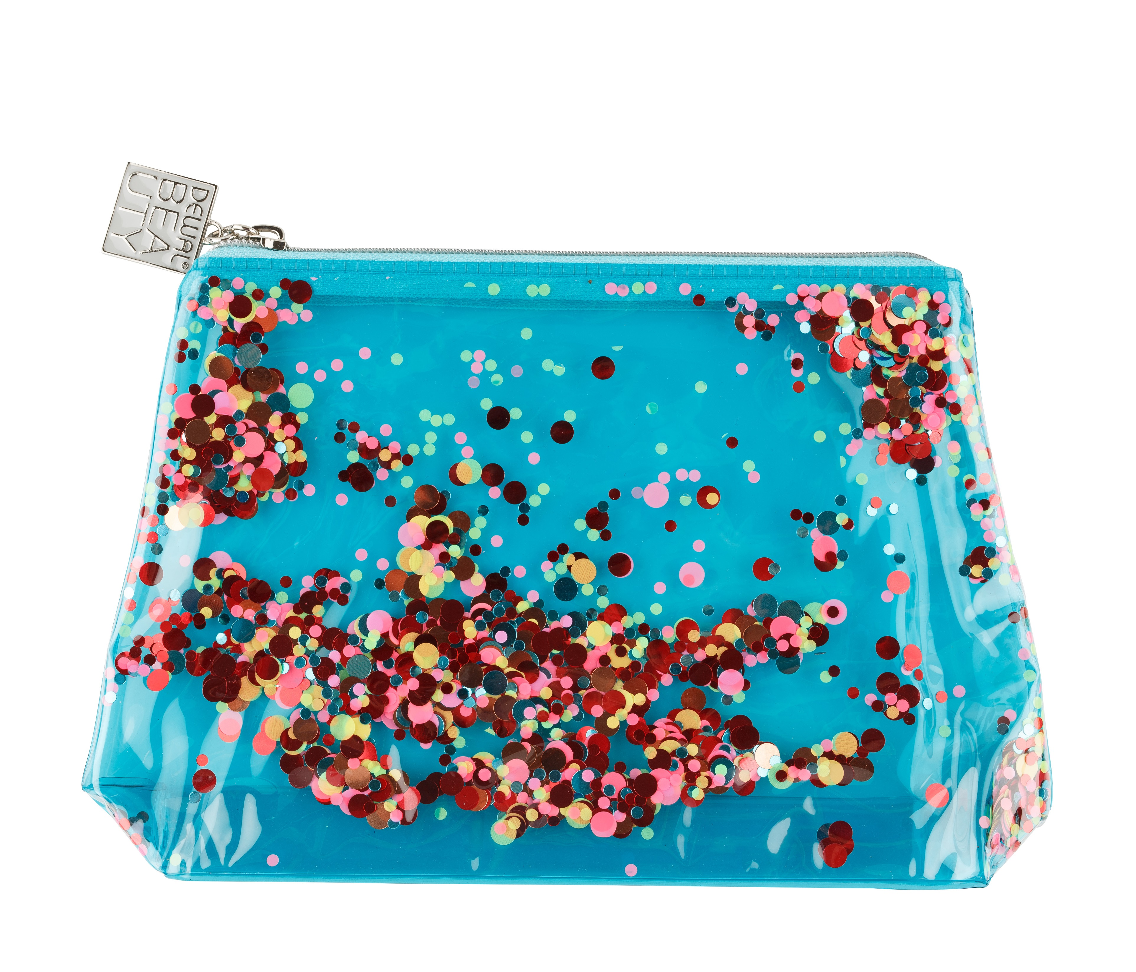 DEWAL BEAUTY Косметичка Модница, бирюзовая 20 х 5 х 16 см, фото 2