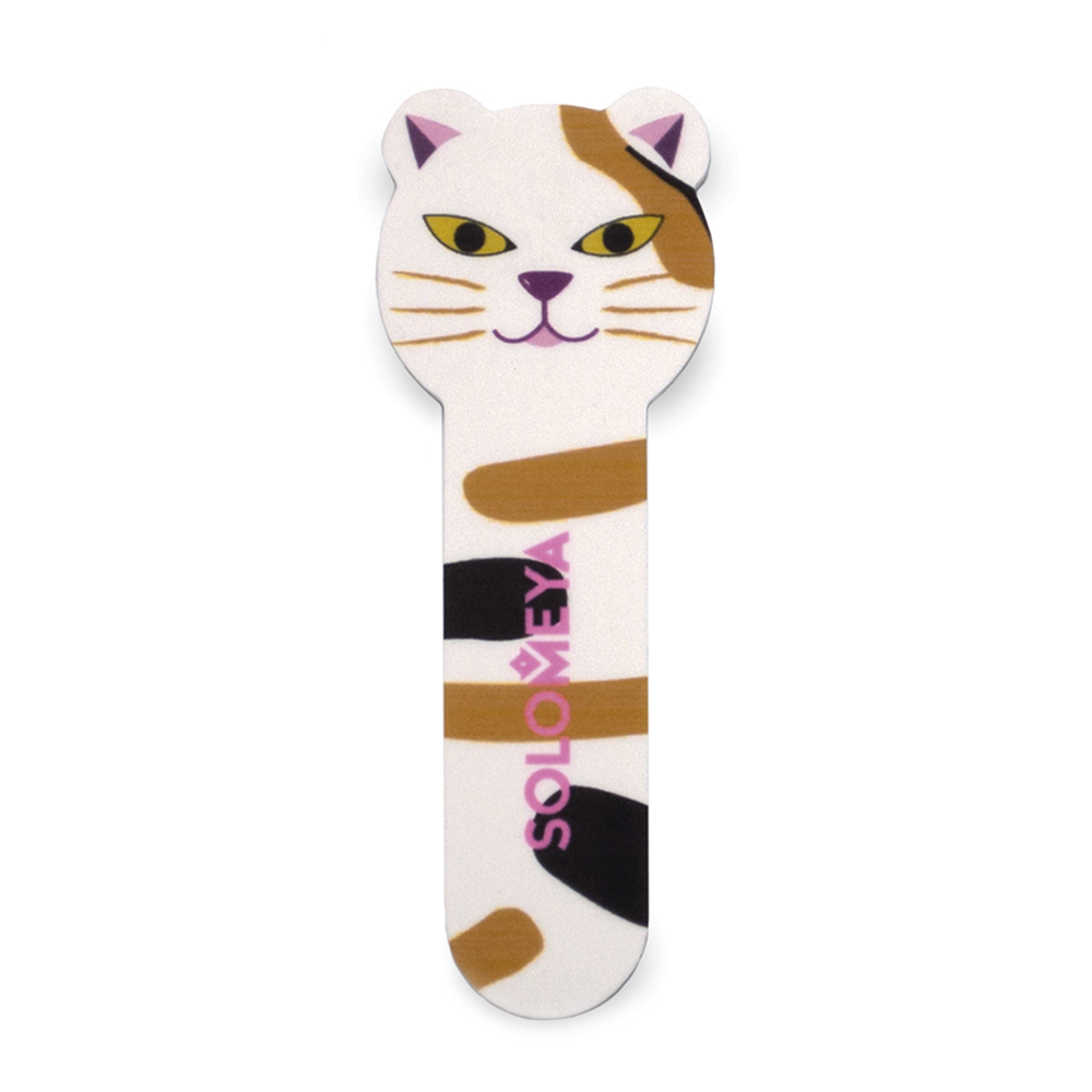 SOLOMEYA Полировщик для натуральных и искусственных ногтей Китти, 400/3000 / Kitty Shiner Cat 2, фото 1