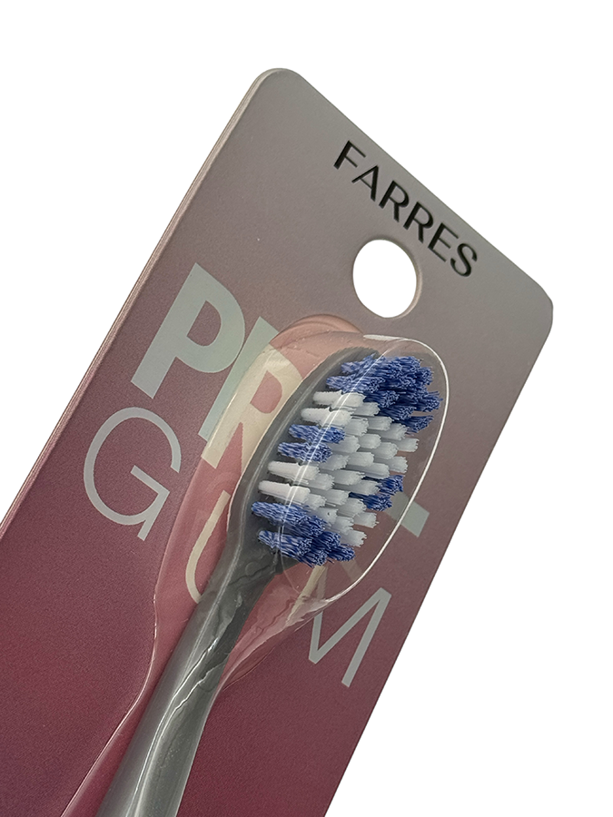 IWOU PROFESSIONAL Зубная щетка со спиралевидной щетиной серая/FARRES PRO GUM, фото 2