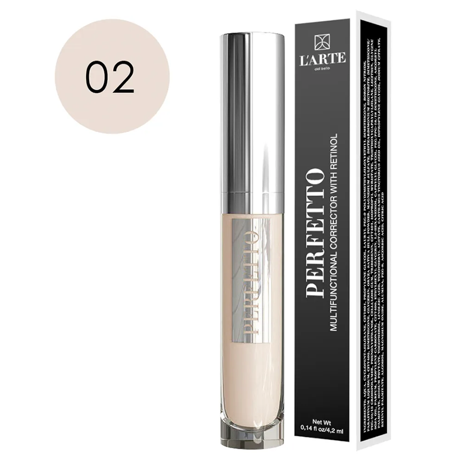 LARTE DEL BELLO Корректор многофункциональный, тон 02 / PERFETTO 4,2 гр, фото 2