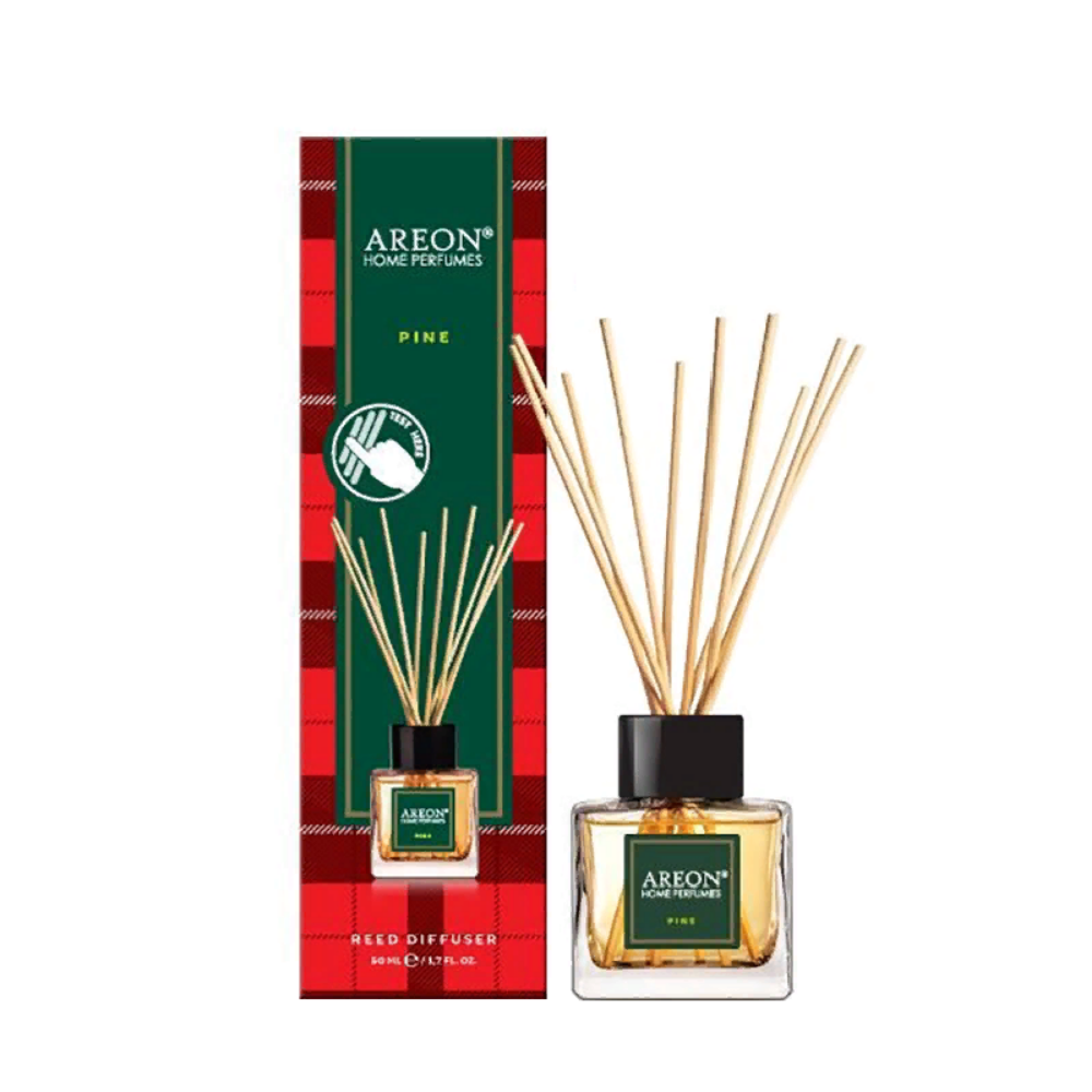 AREON Диффузор ароматический, сосна / HOME PERFUME STICKS TARTAN Pine 50 мл, фото 1