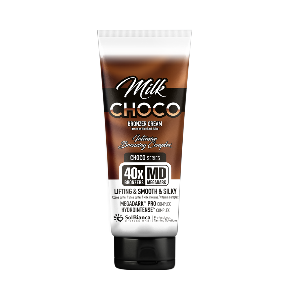 SOLBIANCA Крем-автозагар с маслами какао, семян дерева ши, протеинами молока и витаминным комплексом / Choco Milk 125 мл, фото 1