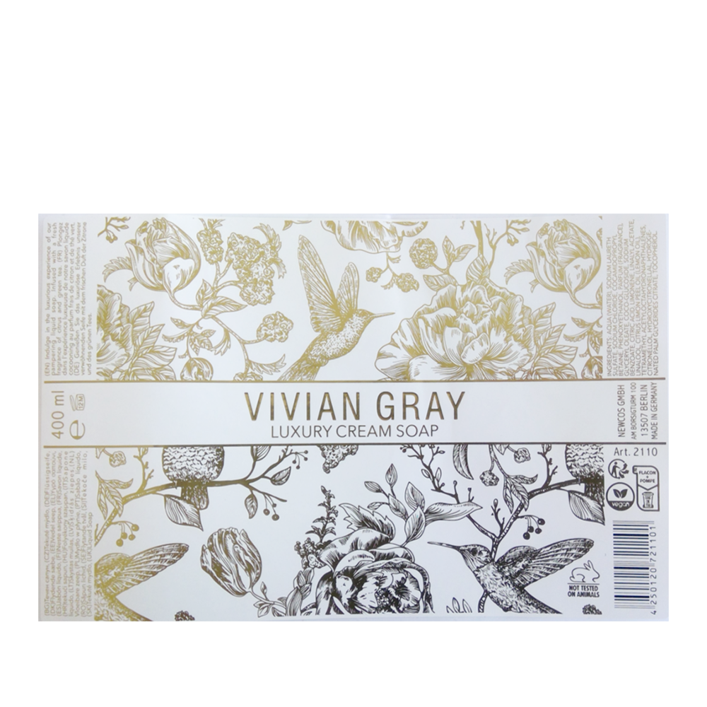VIVIAN GRAY Крем-мыло, бархатная романтика / Vivian Gray Velvet Touch Cream Soap Velvet Romance 400 мл, фото 2