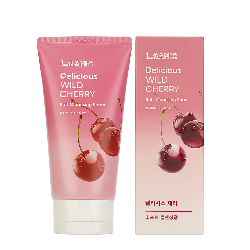 L.SANIC Пенка для умывания очищающая с экстрактом дикой вишни, L.Sanic 150 мл, фото 2