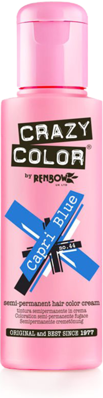 CRAZY COLOR Краска для волос, сине-голубой / Crazy Color Capri Blue 100 мл, фото 2