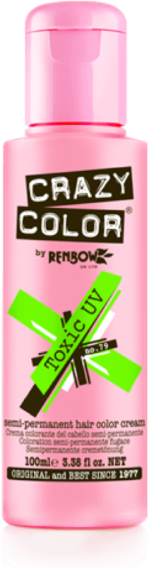 CRAZY COLOR Краска для волос, Яд УФ / Crazy Color Toxic UV 100 мл, фото 2