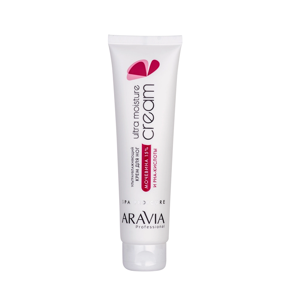 ARAVIA Professional Крем ультраувлажняющий для ног с мочевиной 15% и PHA-кислотами / Ultra Moisture Cream 100 мл, фото 1