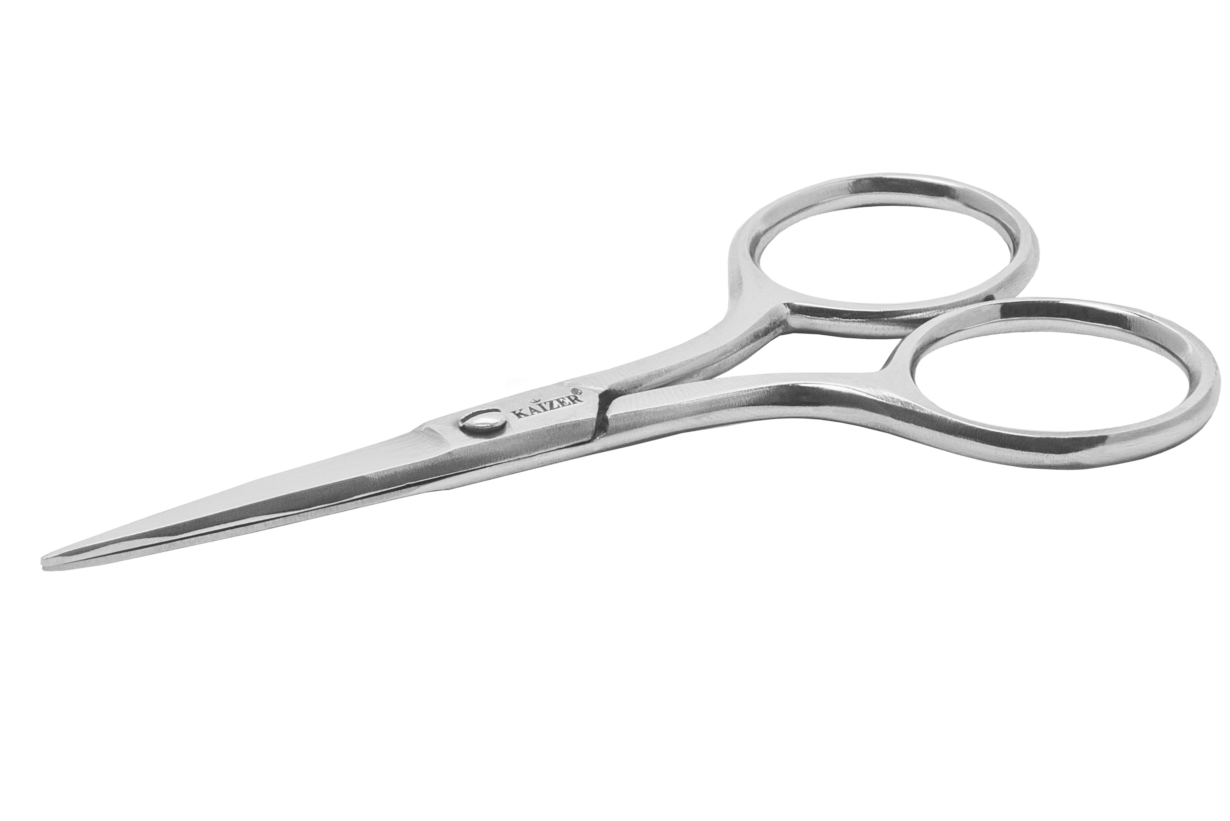 KAIZER Ножницы маникюрные, прямые, серебро, ручная алмазная заточка, фото 3