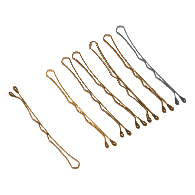 DEWAL PROFESSIONAL Невидимки коричневые, волна 40 мм, 200 г (в коробке), фото 2