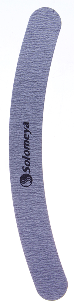 SOLOMEYA Пилка для ногтей 180/240 Бумеранг / Curved Zebra File, фото 1