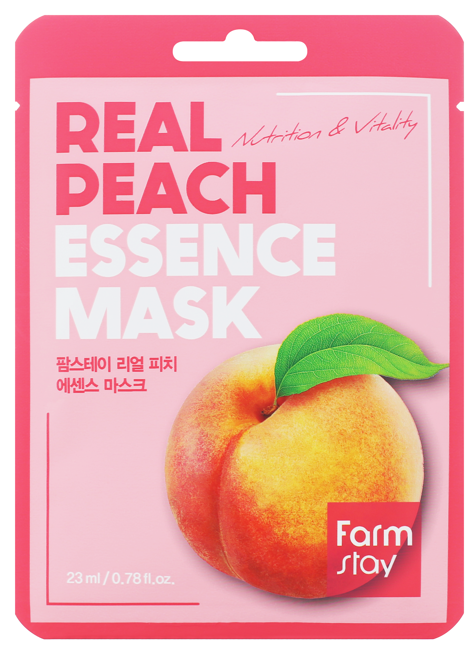 FARMSTAY Маска тканевая с экстрактом персика для лица 23 мл, фото 1