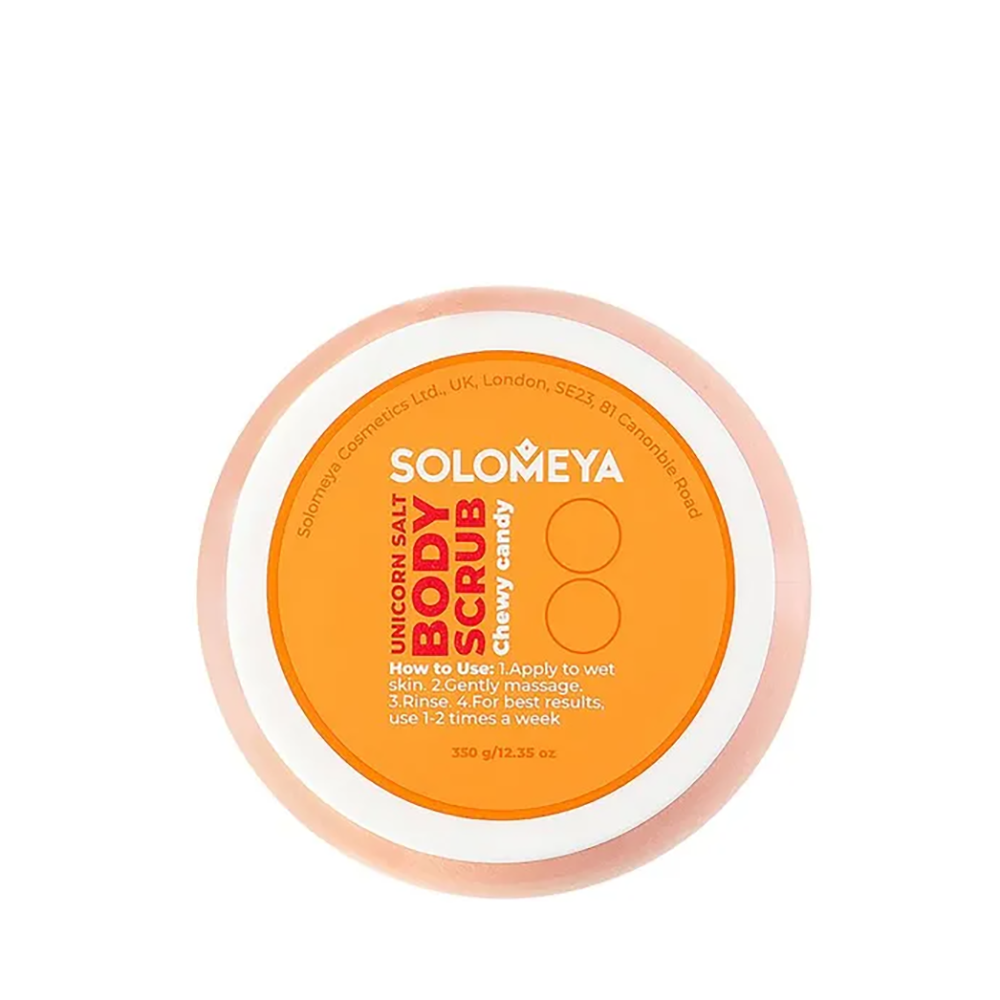 SOLOMEYA Скраб солевой для тела Мармелад / Unicorn salt body scrub Chewy candy 320 гр, фото 2