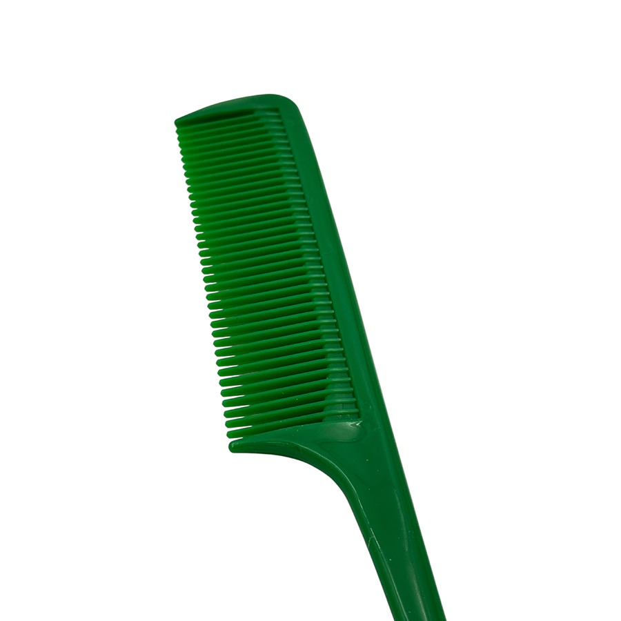 IWOU PROFESSIONAL Расческа c хвостиком зеленая 24 см, фото 2