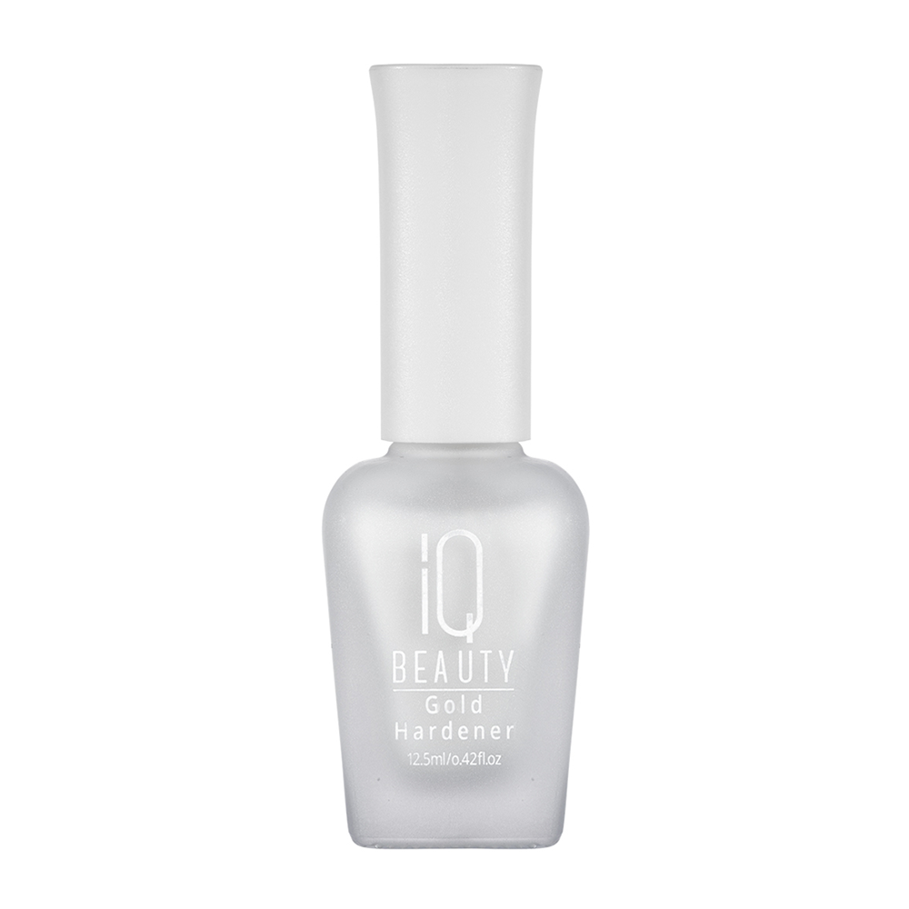 IQ BEAUTY Укрепитель для ослабленных и ломких ногтей с коллоидным золотом / Gold Hardener White 12,5 мл, фото 1