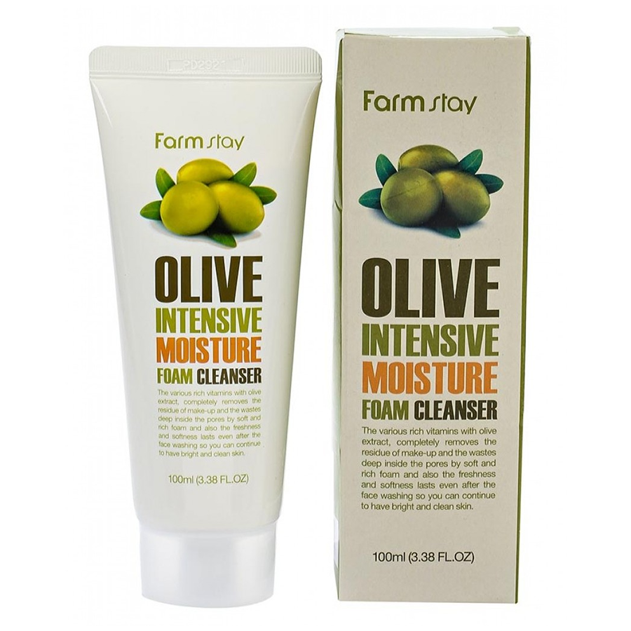 FARMSTAY Пенка очищающая увлажняющая с экстрактом оливы 100 мл, фото 2