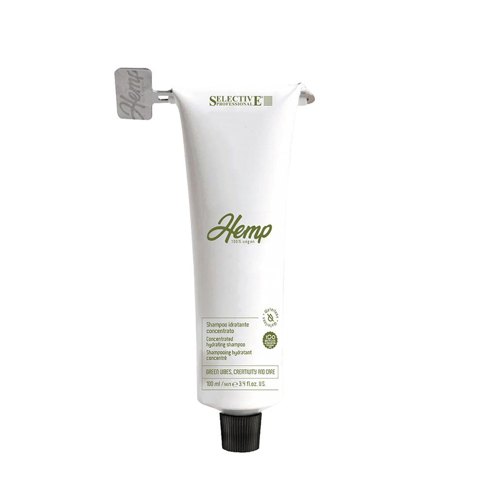 SELECTIVE PROFESSIONAL Шампунь увлажняющий с концентрированной формулой / HEMP 100 мл, фото 1