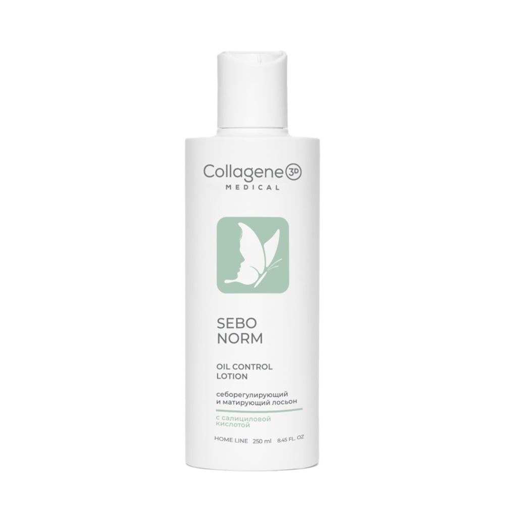 MEDICAL COLLAGENE 3D Лосьон себорегулирующий для лица / Sebo Norm 250 мл, фото 1
