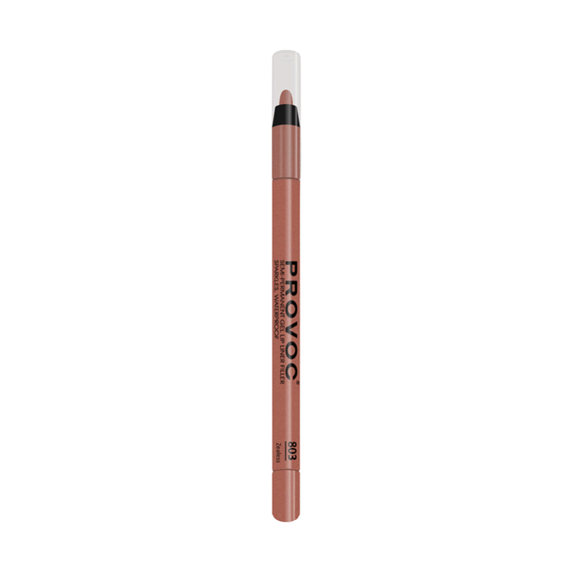 PROVOC Подводка гелевая в карандаше для губ, 803 кофейно-бежевый нюд / Gel Lip Liner Zealess 1,2 г, фото 1