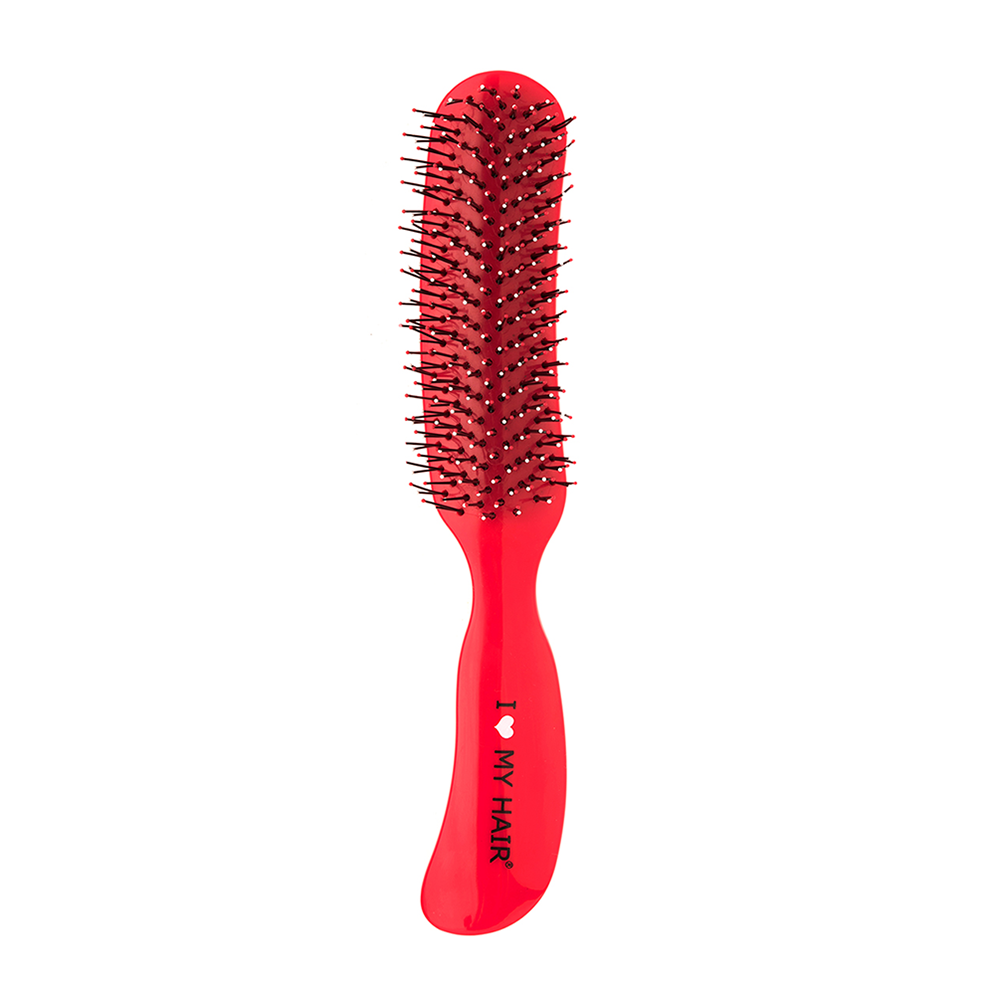 I LOVE MY HAIR Щетка парикмахерская для волос Therapy Brush, красная глянцевая M, фото 1