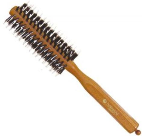 HAIRWAY Брашинг STYLE на деревянной основе, натуральная  щетина, белые штифты 14 мм, фото 1