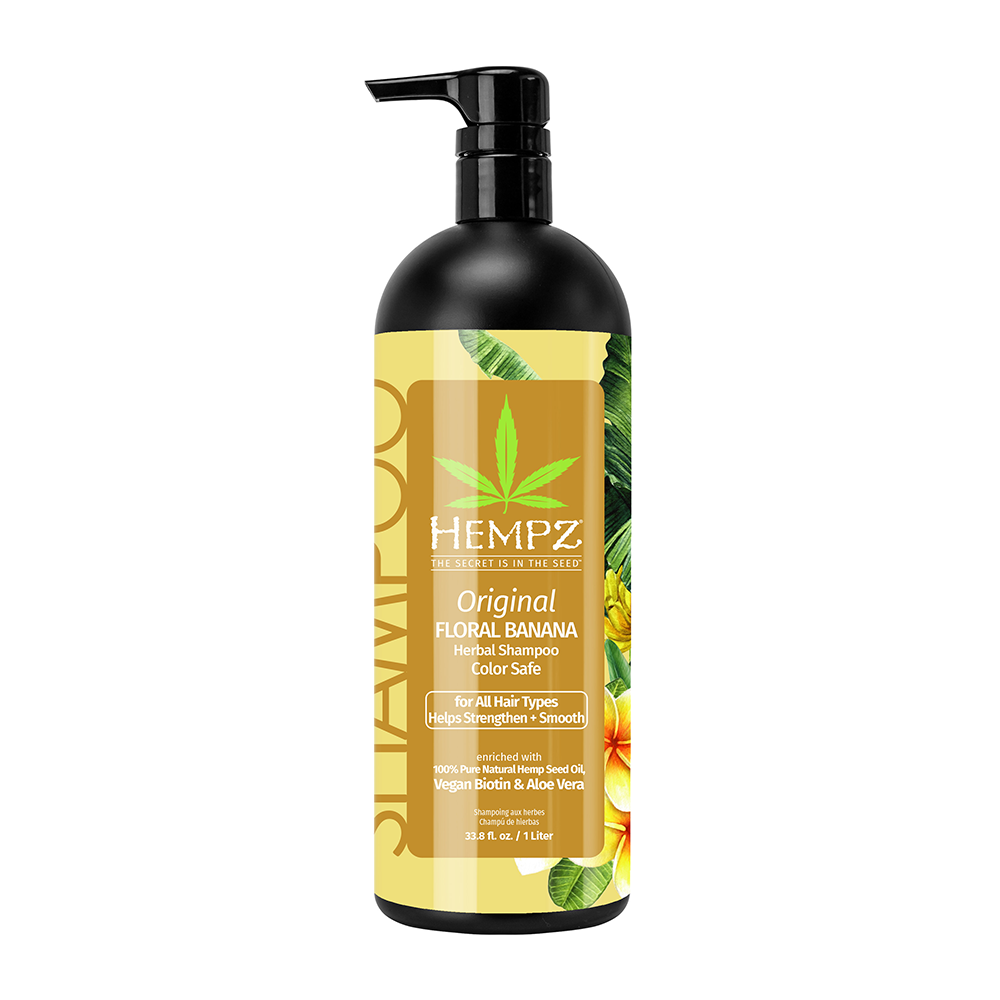 HEMPZ Шампунь оригинальный для увлажнения поврежденных волос / Original Herbal Shampoo For Damaged & Color Treated Hair 1000 мл, фото 1
