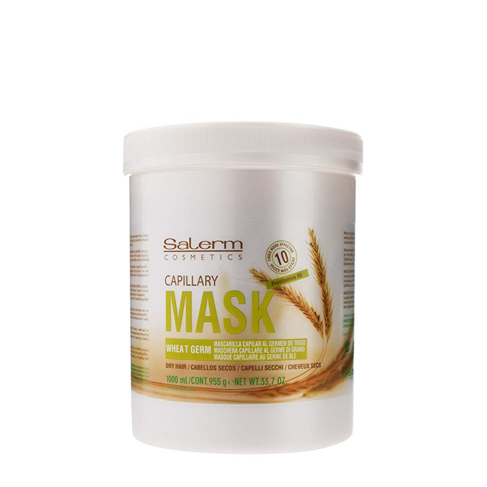 SALERM COSMETICS Маска питательная увлажняющая для волос / Wheat Germ 1000 мл, фото 1