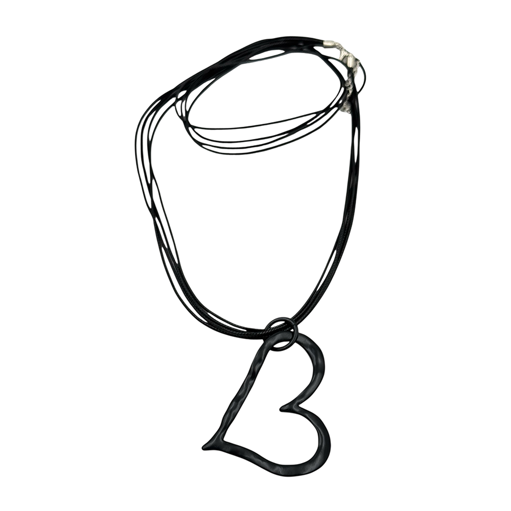 IWOU PROFESSIONAL Подвеска Сердце черное матовое, фото 1