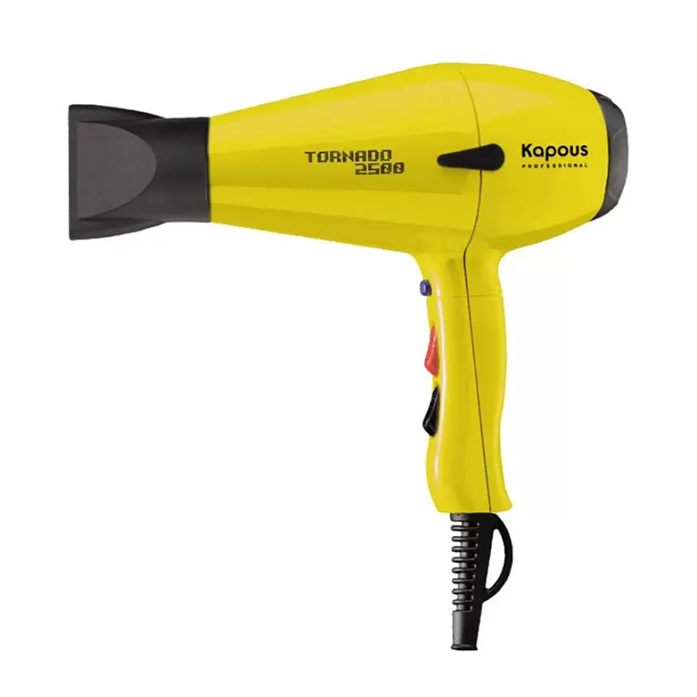 KAPOUS Фен профессиональный Kapous Tornado 2500, желтый, фото 1