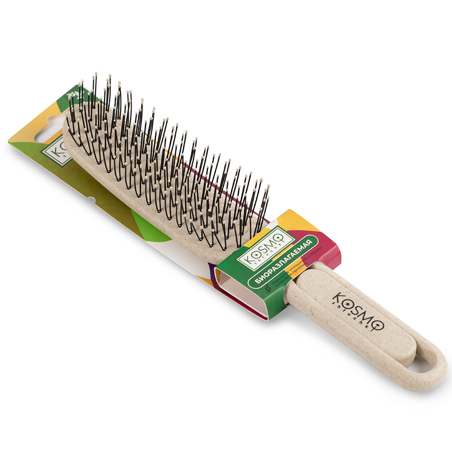 KOSMO SHTUCHKI Расческа прямая, бежевая / KOSMO SHTUCHKI, фото 2