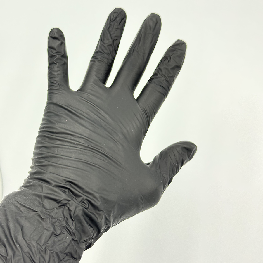 IWOU PROFESSIONAL Перчатки вин-нитр S черные/ Wally Plastic 100 шт, фото 4