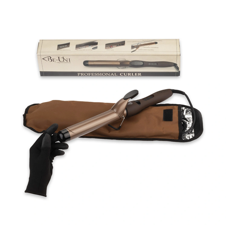 BE-UNI PROFESSIONAL Плойка для завивки волос с турмалиновым покрытием Лонг 32 мм, фото 2