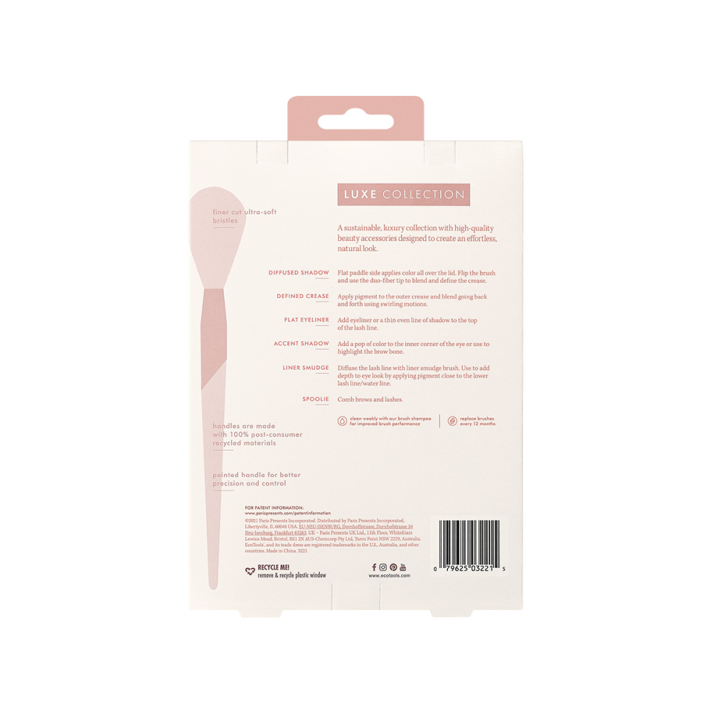 ECOTOOLS Набор кистей для макияжа глаз / Luxe Exquisite Eye Kit, фото 3