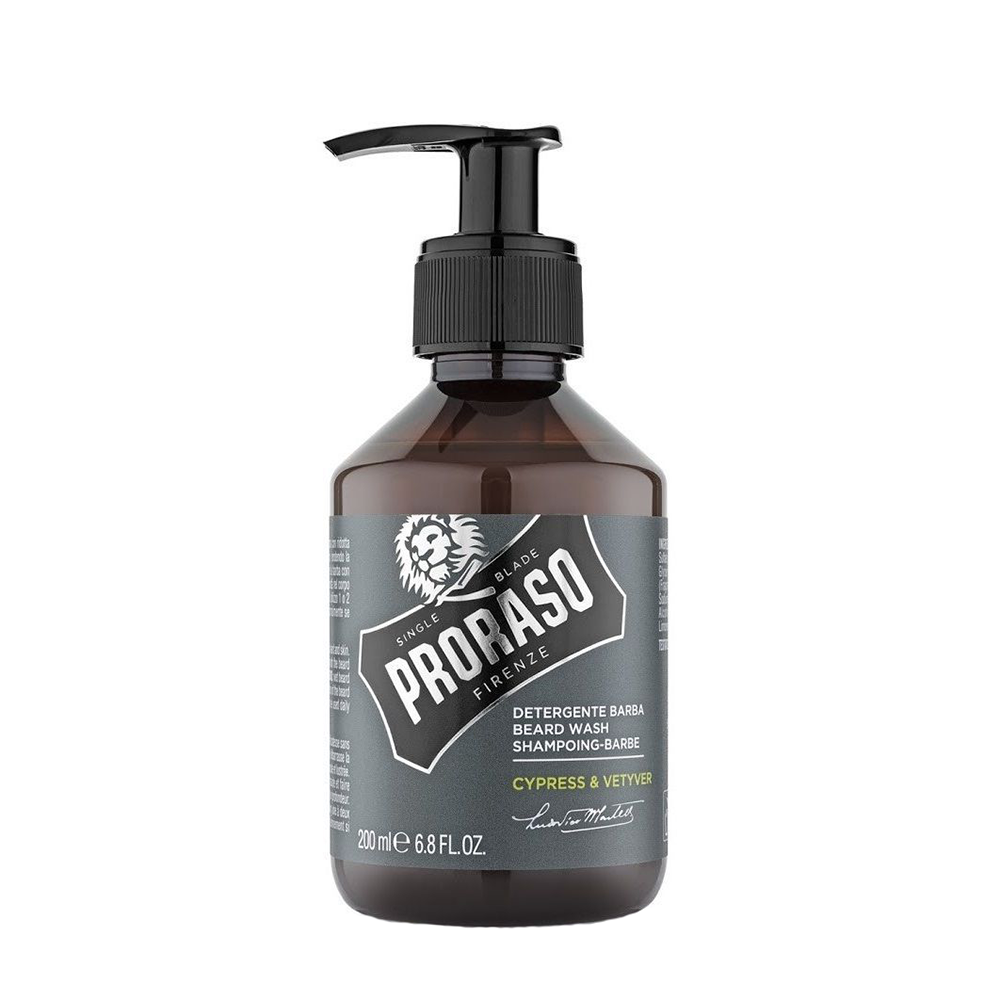PRORASO Шампунь увлажняющий для бороды / CYPRESS & VETYVER 200  мл, фото 1