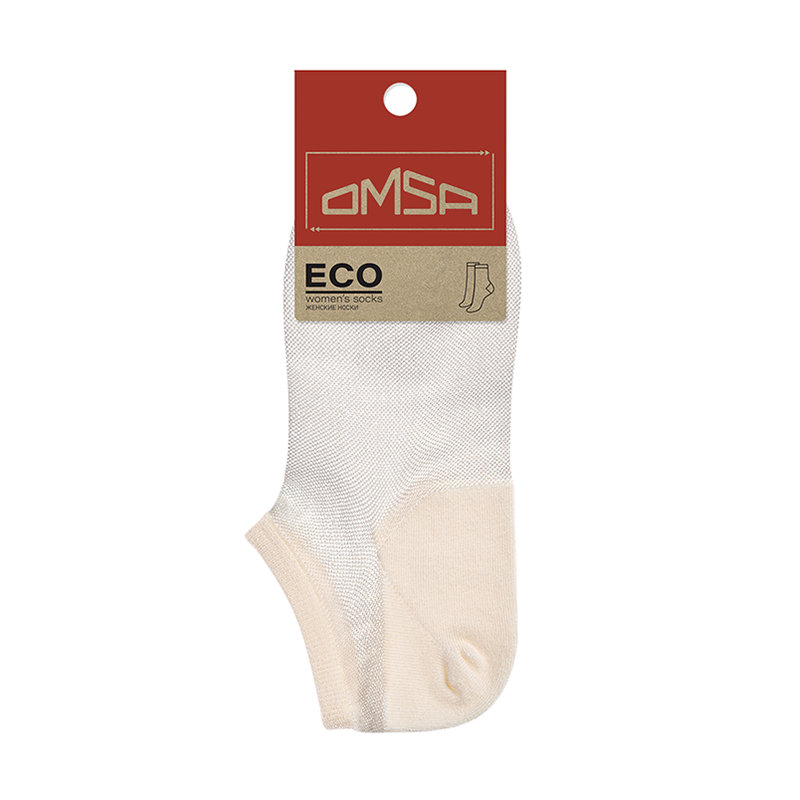 OMSA Носки суперукороченные Creme 35-38 / ECO 251, фото 1