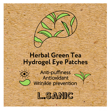 L.SANIC Патчи гидрогелевые с экстрактом зеленого чая для области вокруг глаз 60 шт, фото 7