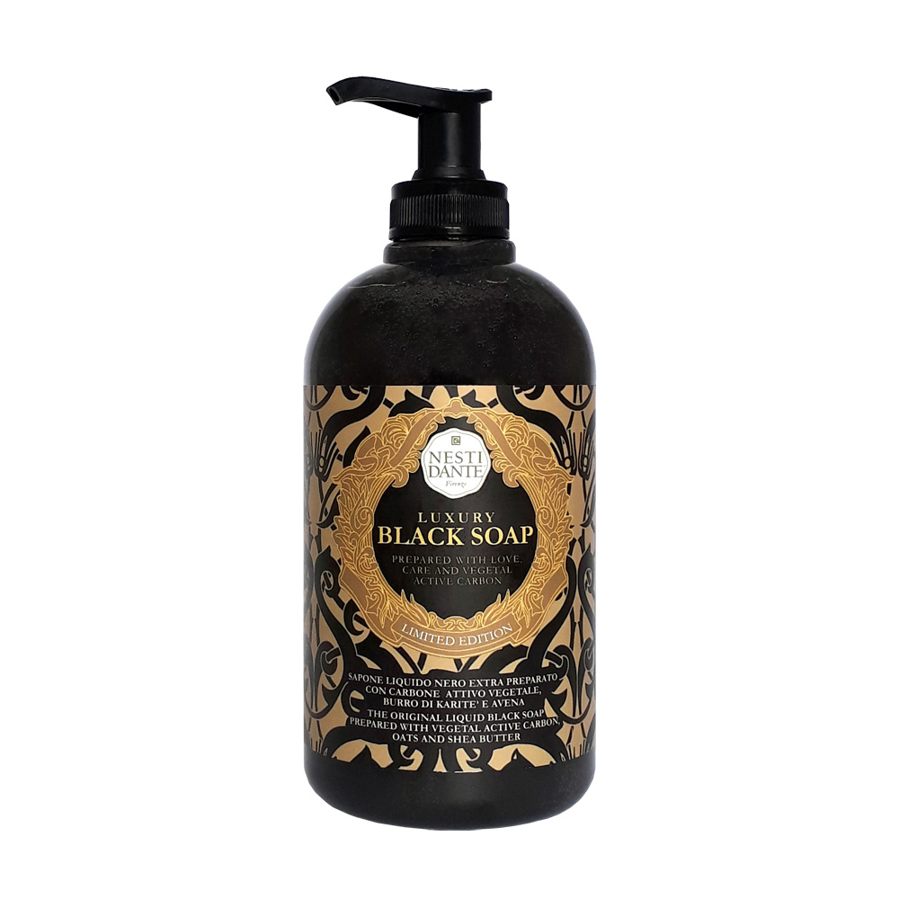NESTI DANTE Мыло жидкое Роскошное чёрное / Luxury Black 500 мл, фото 1