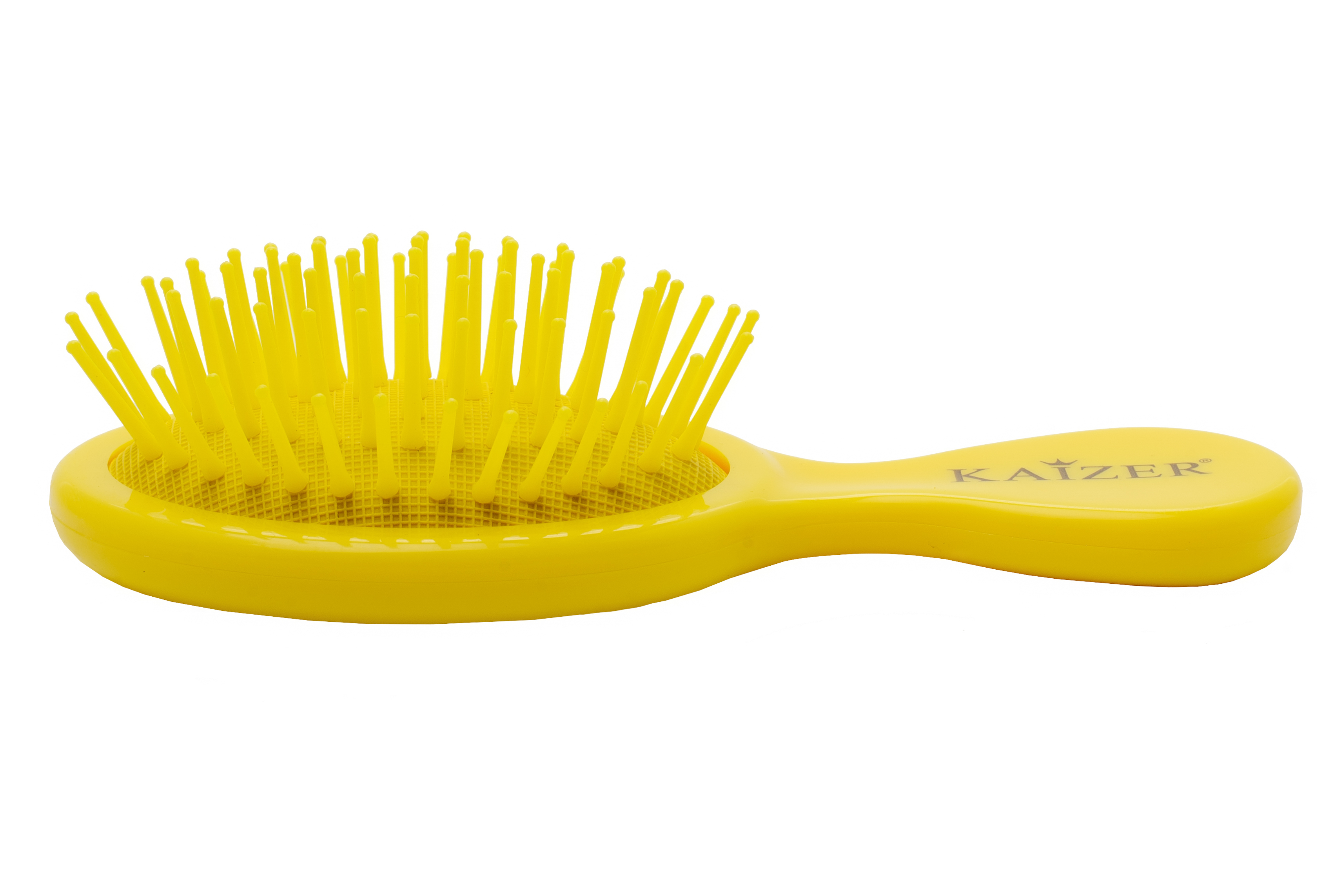 KAIZER Расческа массажная малая, пластик, желтая, фото 2