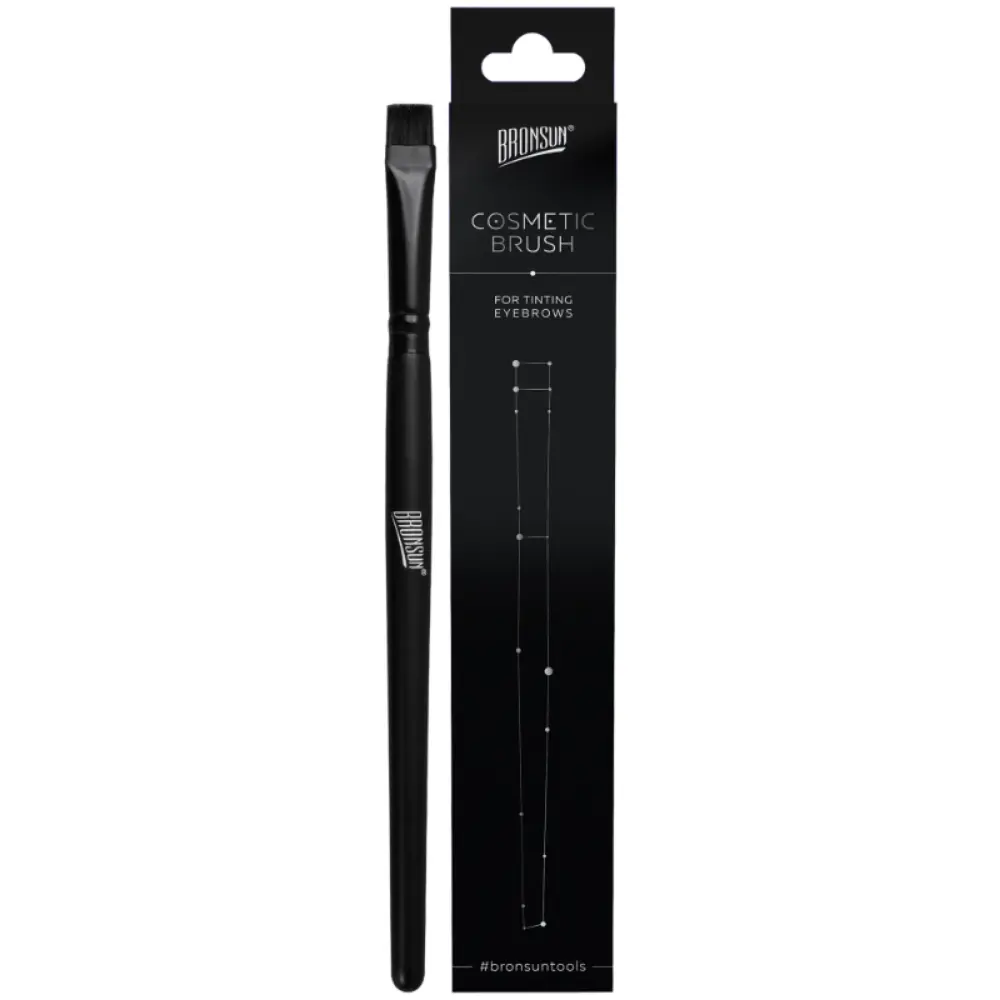 BRONSUN Кисть косметическая с прямым срезом / BRONSUN 1 шт, фото 4