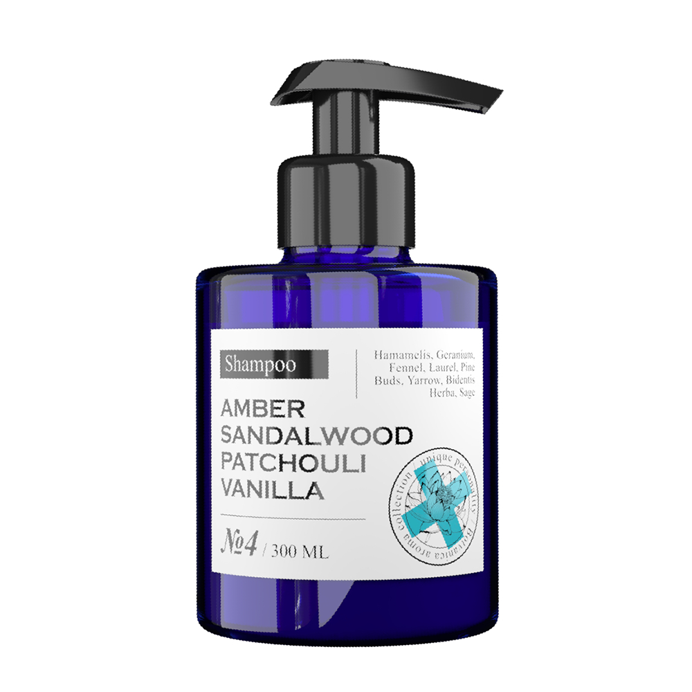 MANIAC GOURMET Шампунь парфюмированный увлажняющий №4 Амбра, Сандал, Пачули, Ваниль 300 мл, фото 1