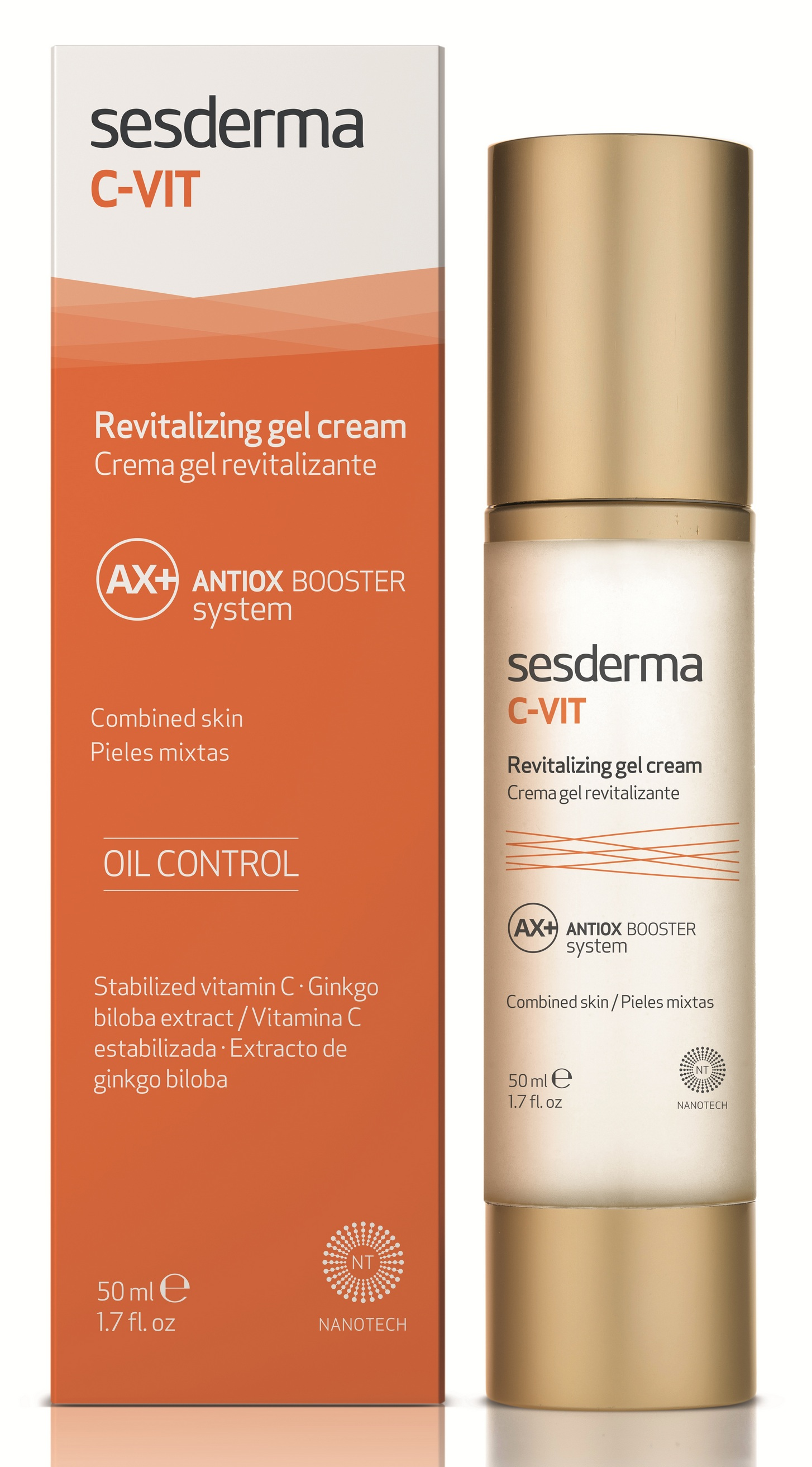 SESDERMA Крем-гель омолаживающий для лица / C-VIT Revitalizing gel cream 50 мл, фото 3