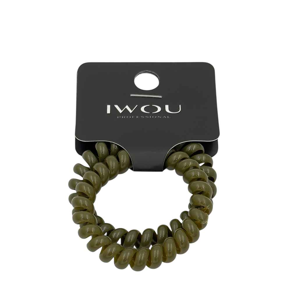 IWOU PROFESSIONAL Резинка пружинка Глянец хаки 2шт, фото 1