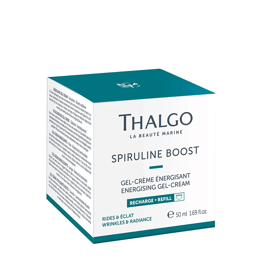 THALGO Гель-крем энергизирующий для сияния и коррекции морщин, сменный блок / SPIRULINE BOOST 50 мл, фото 2