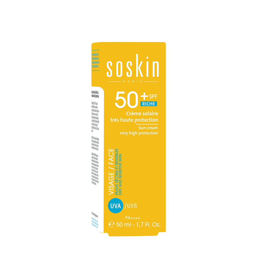 SOSKIN Крем солнцезащитный питательный SPF 50 / Low-Tox® Sun Cream Very high Protection 50 мл, фото 3