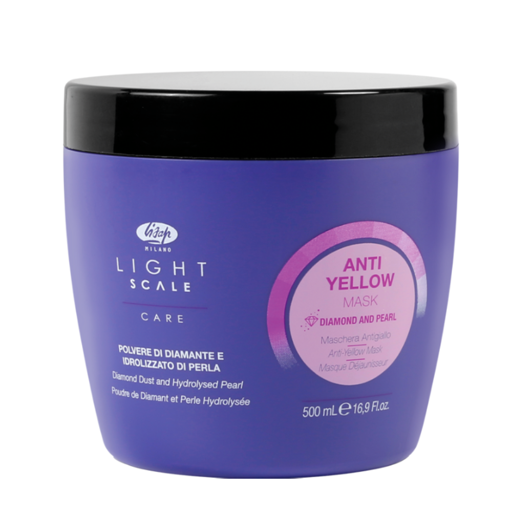 LISAP MILANO Маска для осветленных, мелированных и седых волос / Light Scale Care Anti Yellow Mask 500 мл, фото 1