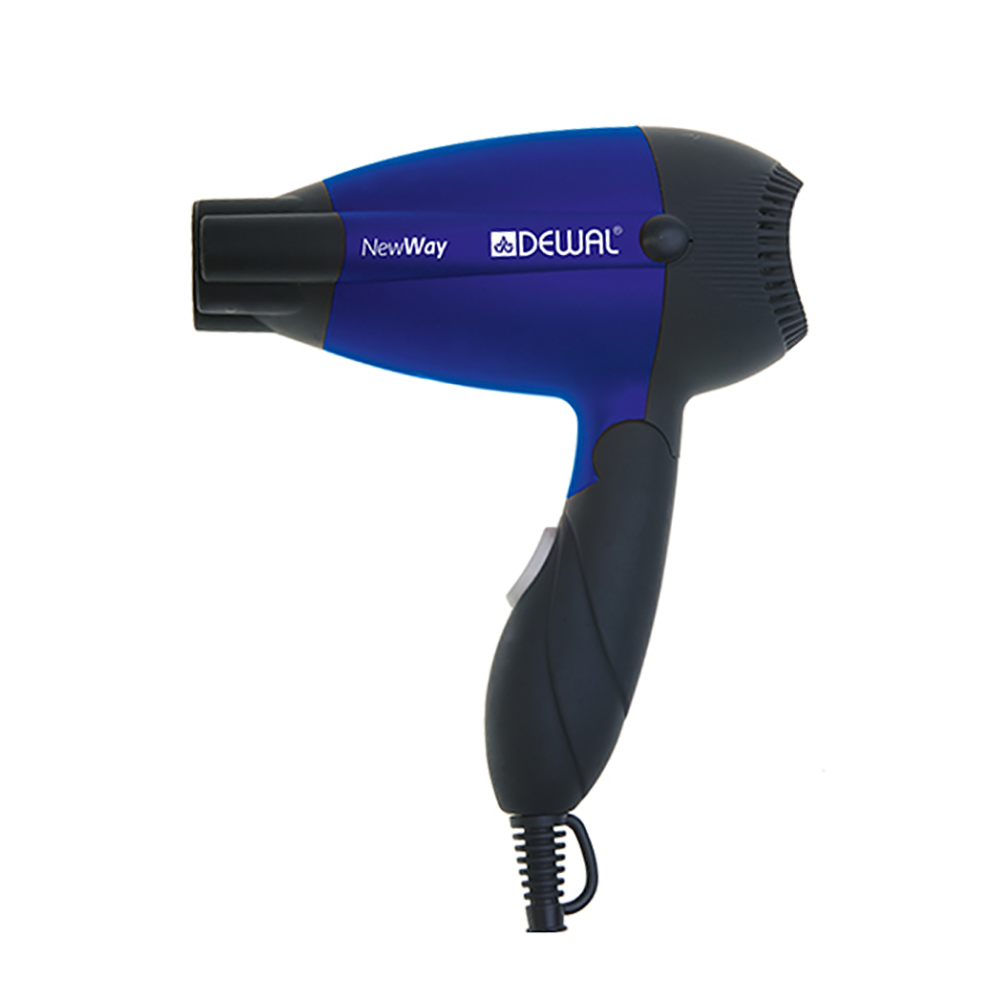 DEWAL PROFESSIONAL Фен дорожный складной New Way, синий, 1000 Вт, фото 1