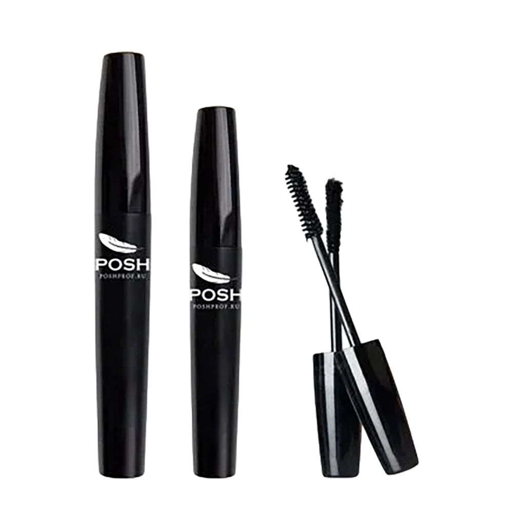 POSH Тушь двойная фибро-волосковая с эффектом наращивания, черный / Hollywood 20 гр, фото 1