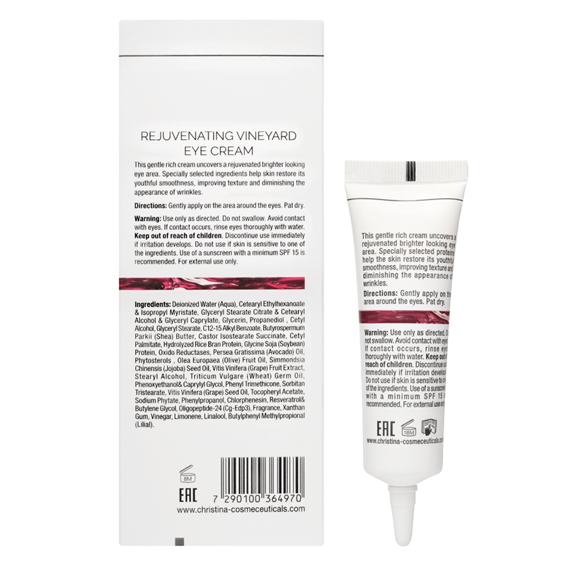 CHRISTINA Крем омолаживающий для кожи вокруг глаз / Rejuvenating Vineyard Eye Сreаm Chateau de Beaute 30 мл, фото 3
