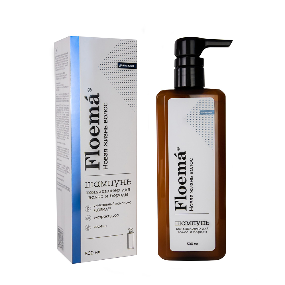 FLOEMA Шампунь-кондиционер для волос и бороды / Floema 500 мл, фото 2