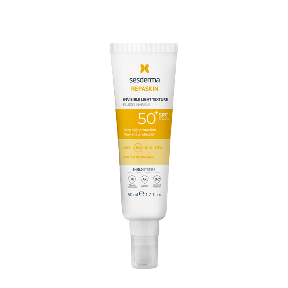 SESDERMA Средство солнцезащитное сверхлегкое для лица SPF50 / REPASKIN INVISIBLE LIGHT TEXTURE Facial sunscreen 50 мл, фото 1