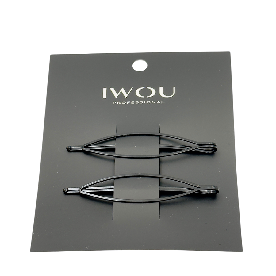 IWOU PROFESSIONAL Невидимки Лист черные 2 шт, фото 2